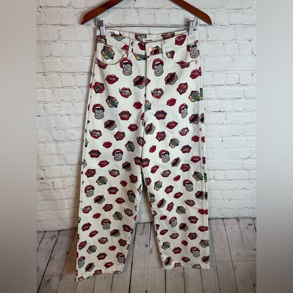 WRANGLER READ MY LIPS JEANS BARREL 652 HIGH RISE BARREL - HTF RARE SIZE 27 - Picture 2 of 14